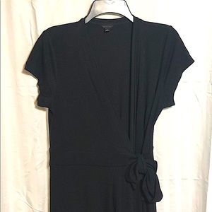 Ann Taylor Black Wrap Dress